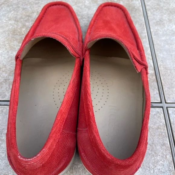A.TESTONI loafers red